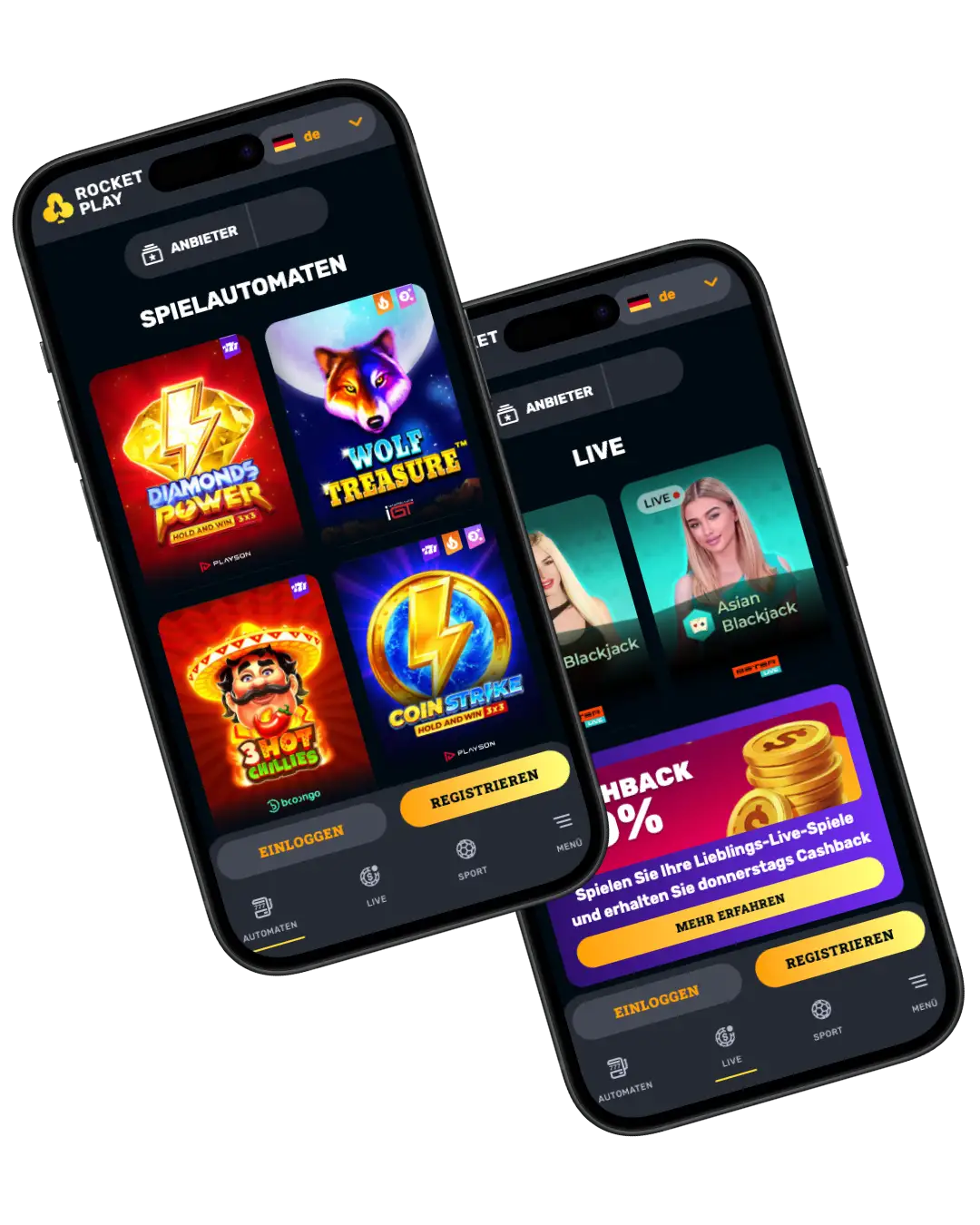 rocket play casino mobile